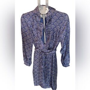 ELIZABETH MCKAY Women's Blue Scales Scotland Dress (NEW)